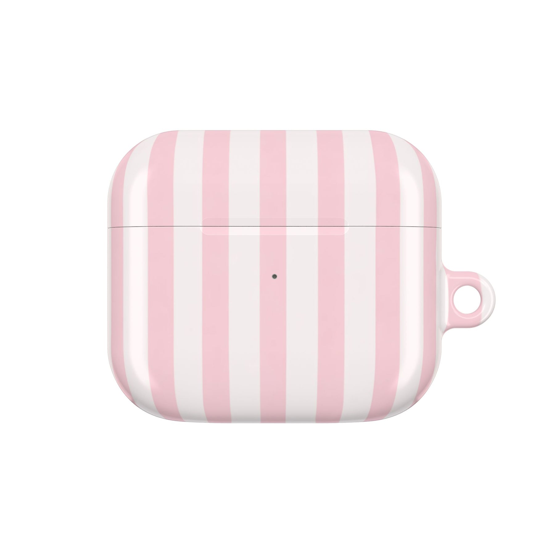 Pink Striped AirPod Case — Pastel Candy Stripe Protective Cover