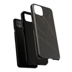 Black Marble Tough iPhone Case  Shamo's