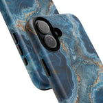 Blue Agate Marble iPhone Case —with MagSafe  Shamo's