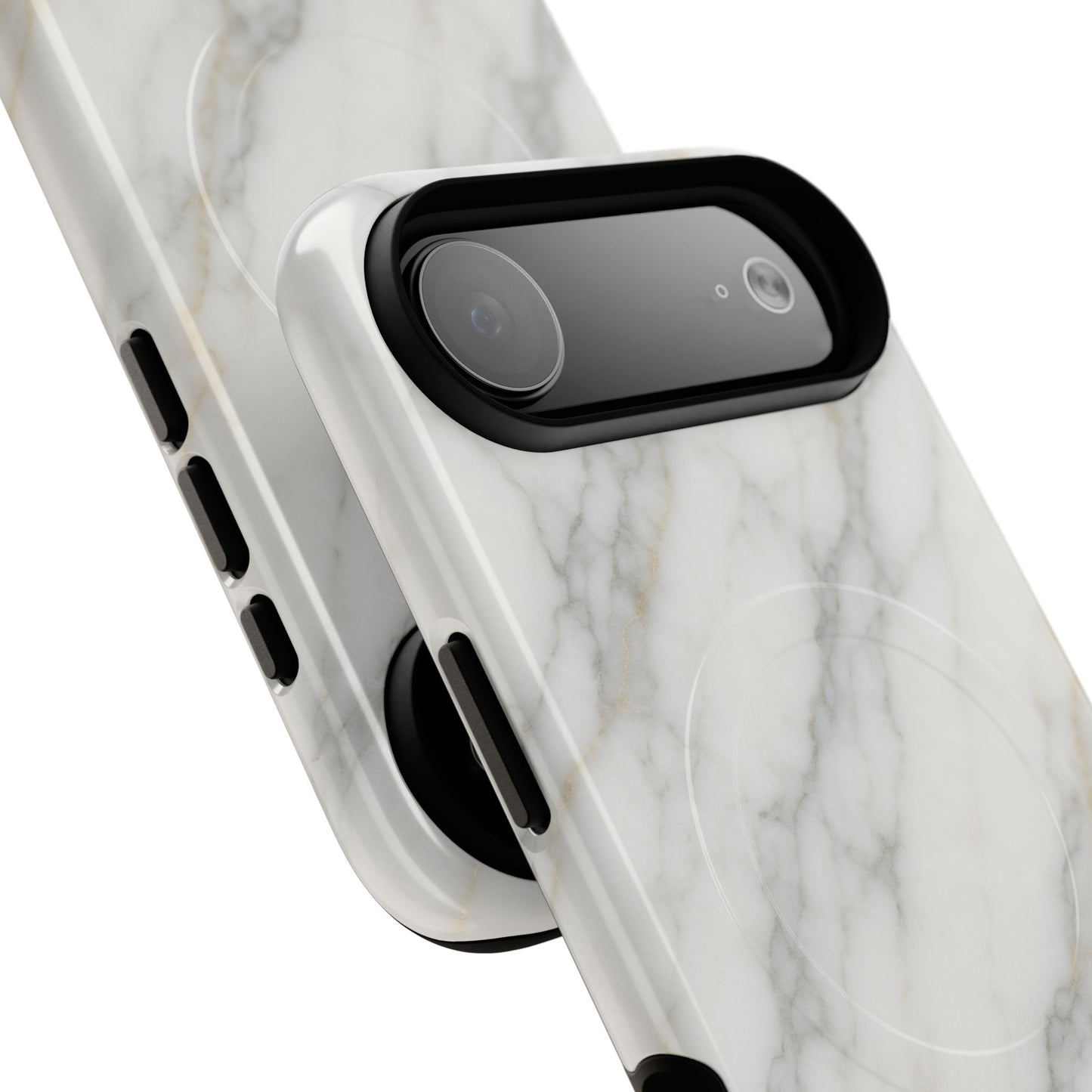 Classic White Marble iPhone Case with MagSafe