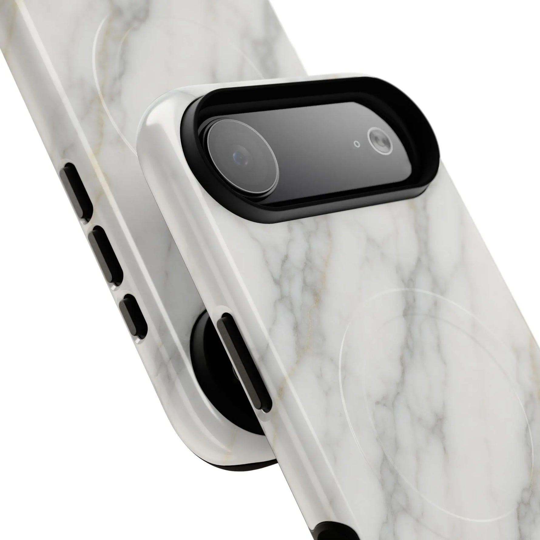 Classic White Marble iPhone Case with MagSafe  Shamo's