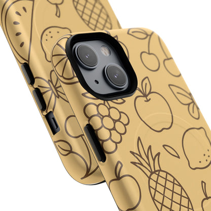 Fruity Drawing Design iPhone Case | Compatible with MagSafe