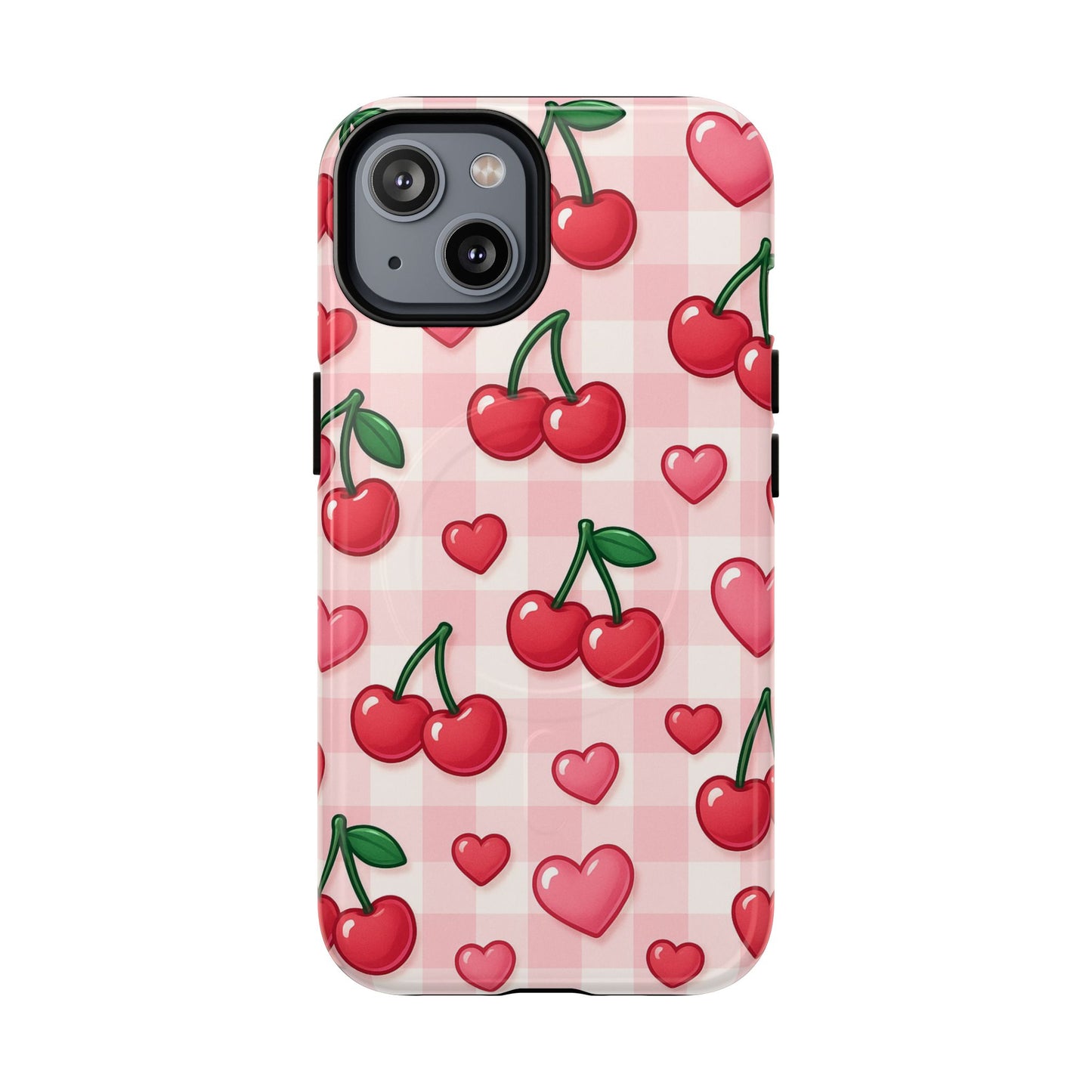 Y2K Cherries & Hearts iPhone Case | MagSafe