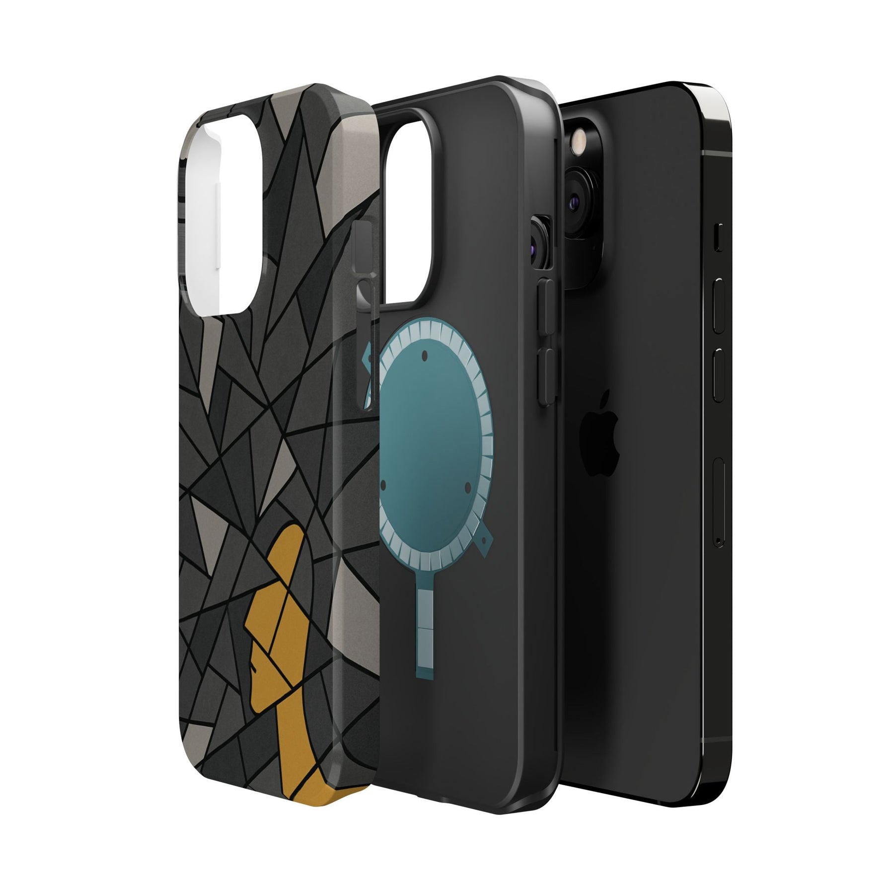 “Rebuilding Myself” Abstract iPhone Case — Magnetic MagSafe Impact-Resistant  Shamo's