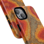 Agate Glow Marble iPhone Case Orange Geode Stone Design with MagSafe  Shamo's