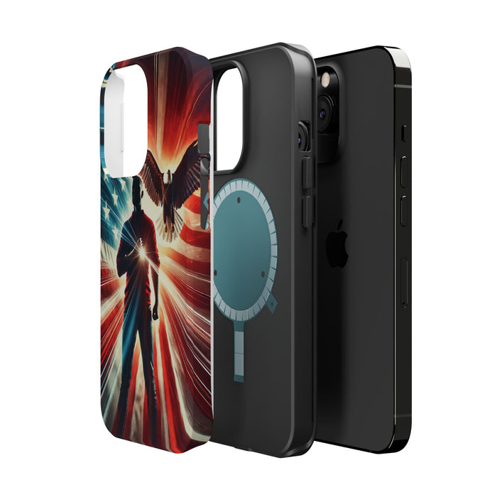 Magnetic Tough Phone Case with MagSafe Compatibility - Proud American Design Edition