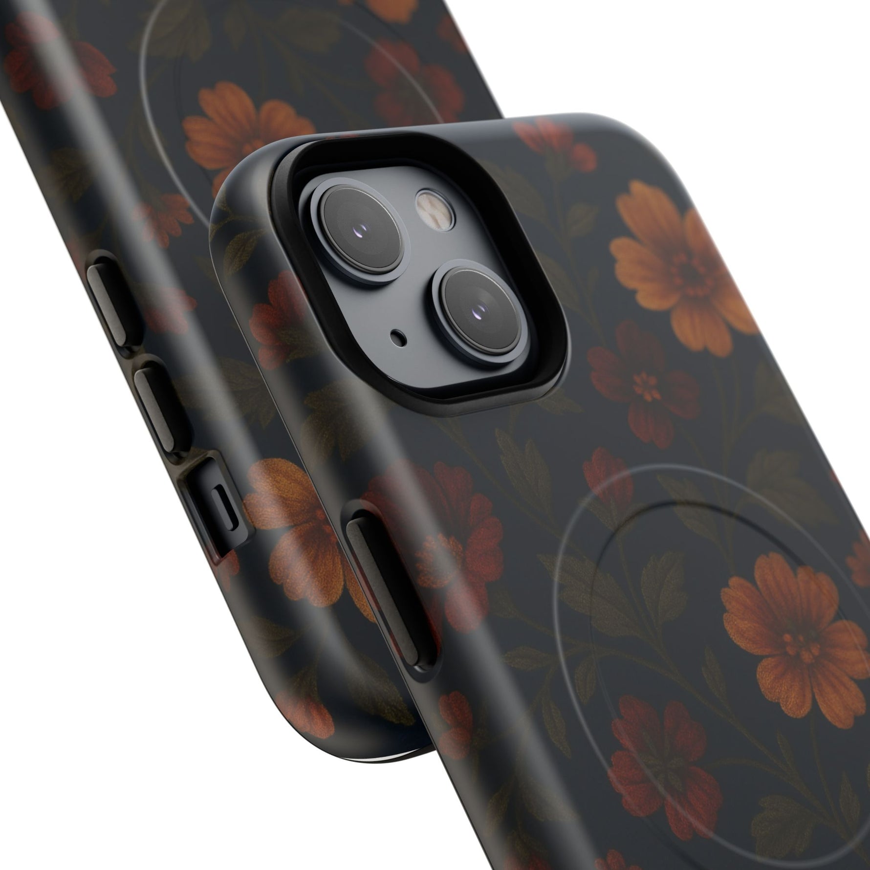 Floral Night Velvet iPhone Case - Works with MagSafe - Shamo's