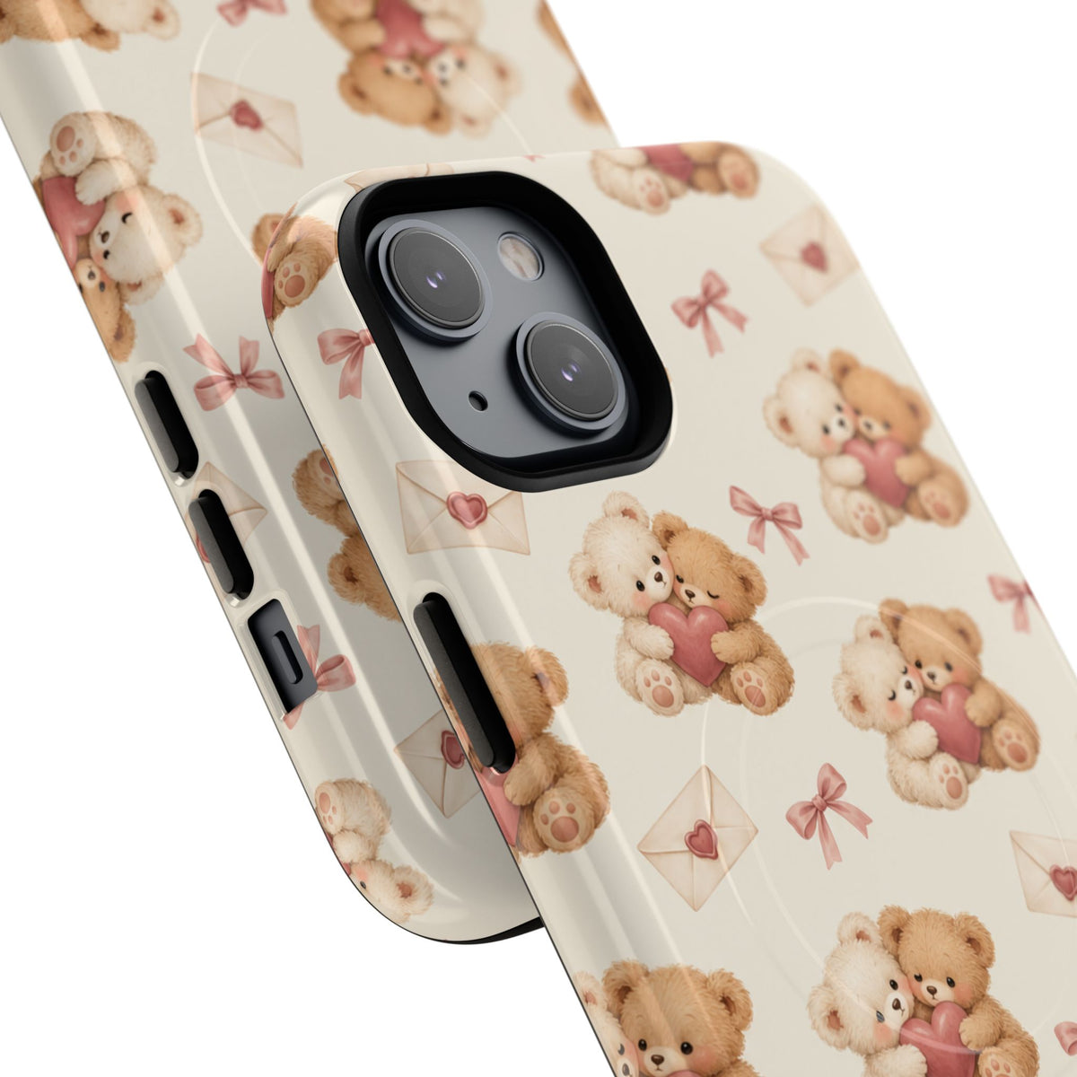 Telefoonhoesje met MagSafe met teddybeer verliefd