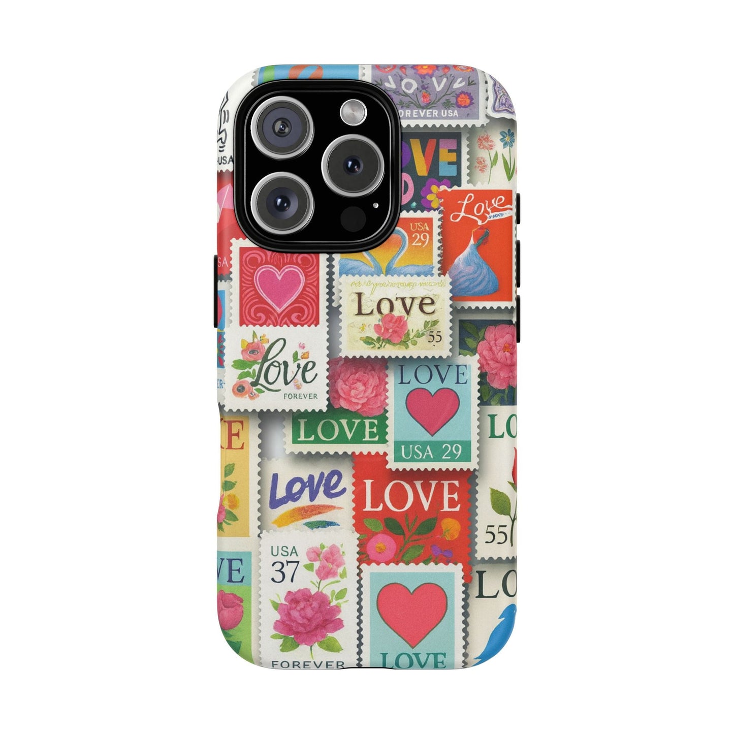 Vintage Romantic Love Stamp iPhone Case | Tough Protection + MagSafe  Shamo's iPhone 16 Pro / Matte