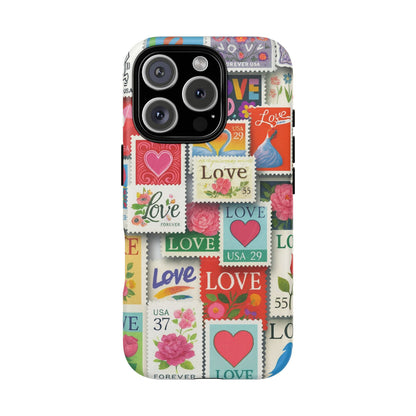 Vintage Romantic Love Stamp iPhone Case | Tough Protection + MagSafe  Shamo's iPhone 16 Pro / Matte