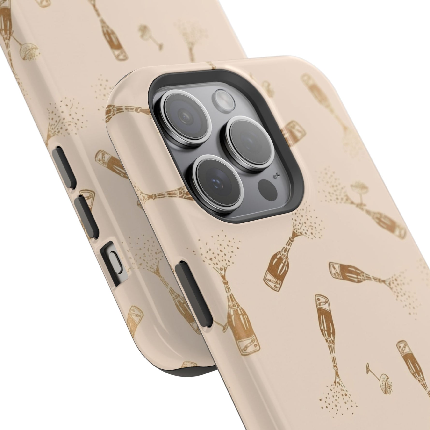 Champagne Bubbles Impact-Resistant Phone Case | MagSafe