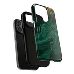 Emerald Marble with Gold Veins iPhone Case | with MagSafe  Shamo's