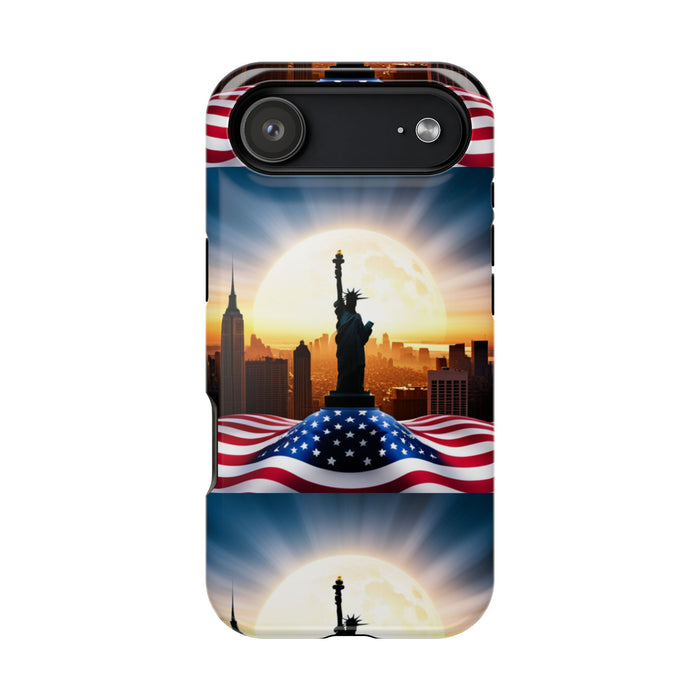 MagSafe American Flag Tough Phone Case: Show Your Patriotism in Style