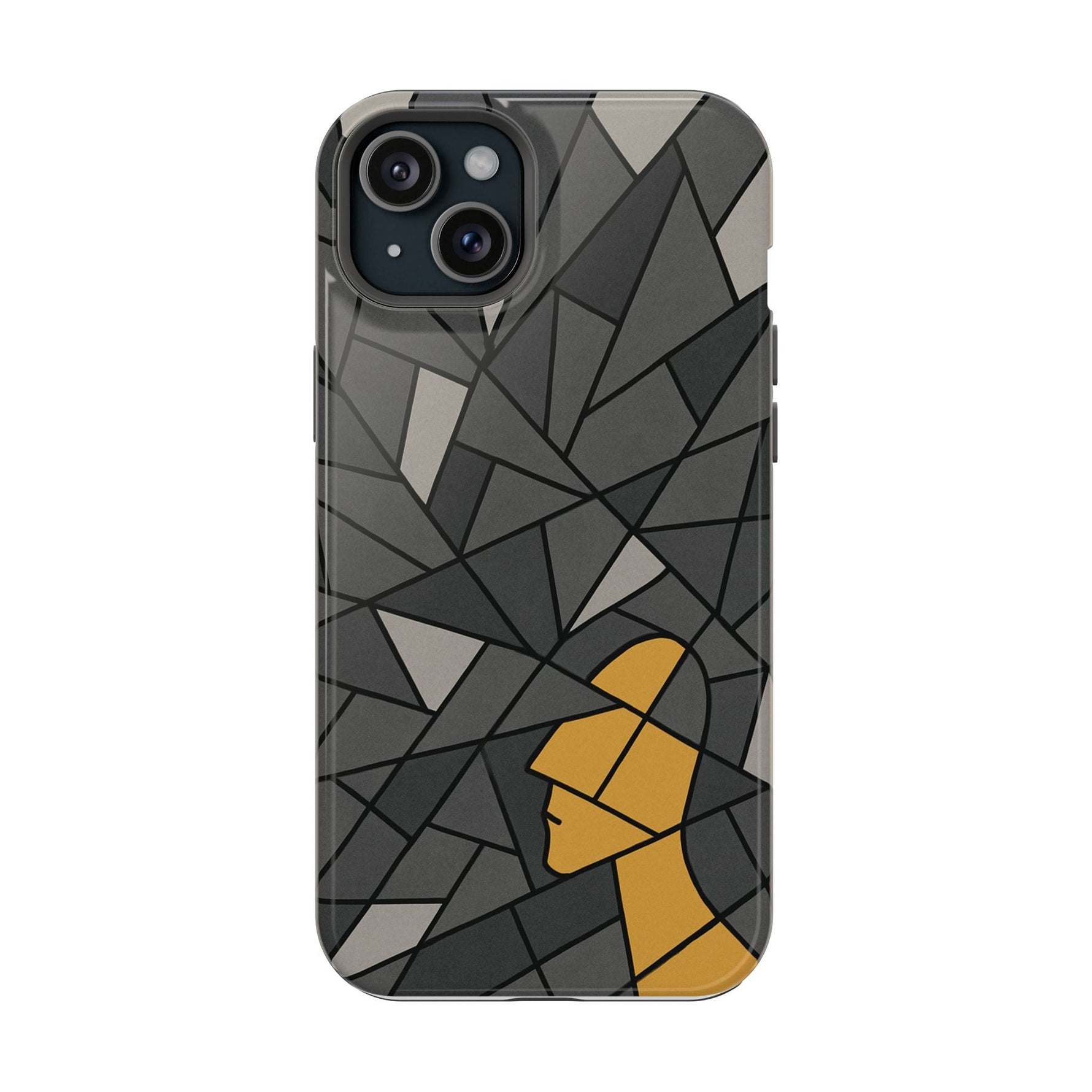 “Rebuilding Myself” Abstract iPhone Case — Magnetic MagSafe Impact-Resistant  Shamo's iPhone 15 Plus / Glossy