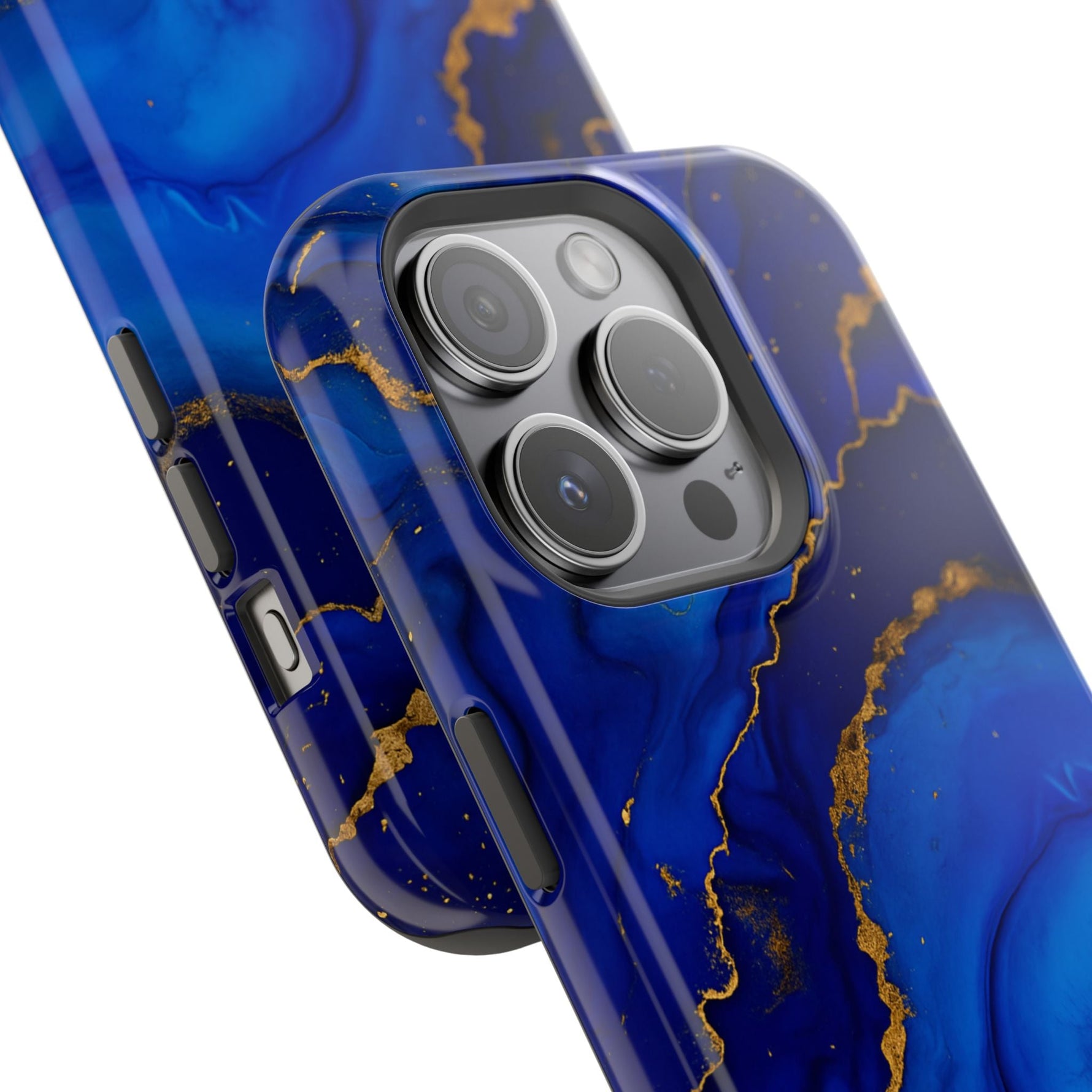 Blue Gold Marble Phone Case  Shamo's