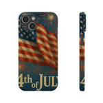 Fundas delgadas para teléfono con la inscripción 4 de julio para iPhone 17 y más