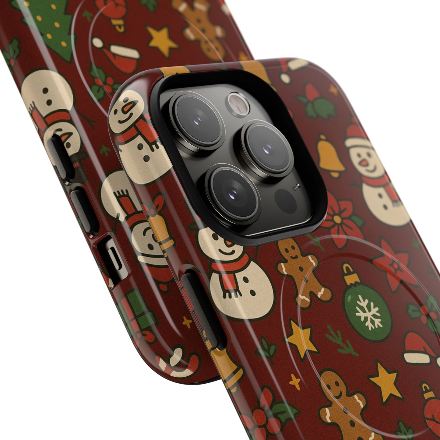 Snowman & Gingerbread Tough iPhone Case (MagSafe compatible)