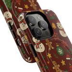Snowman & Gingerbread Tough iPhone Case (MagSafe compatible)  Shamo's