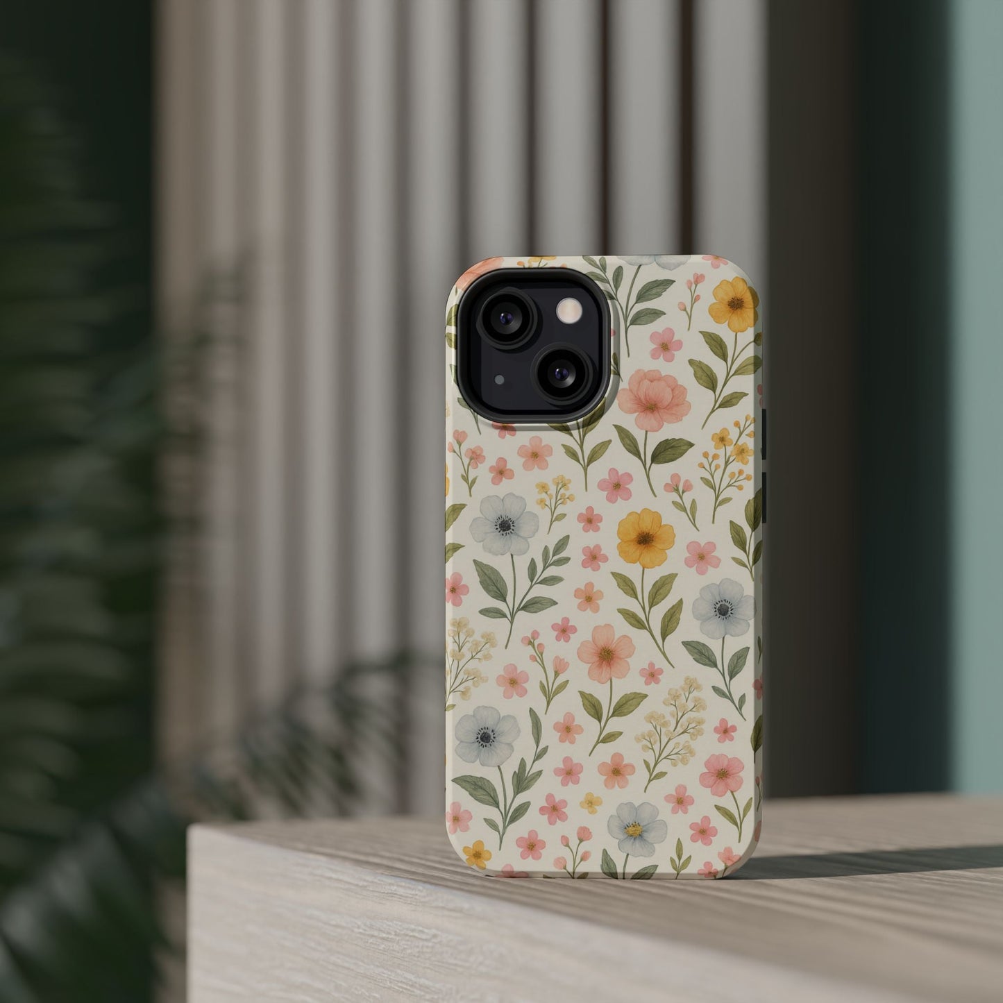Floral Garden Impact iPhone Case with MagSafe compatibility  Shamo's
