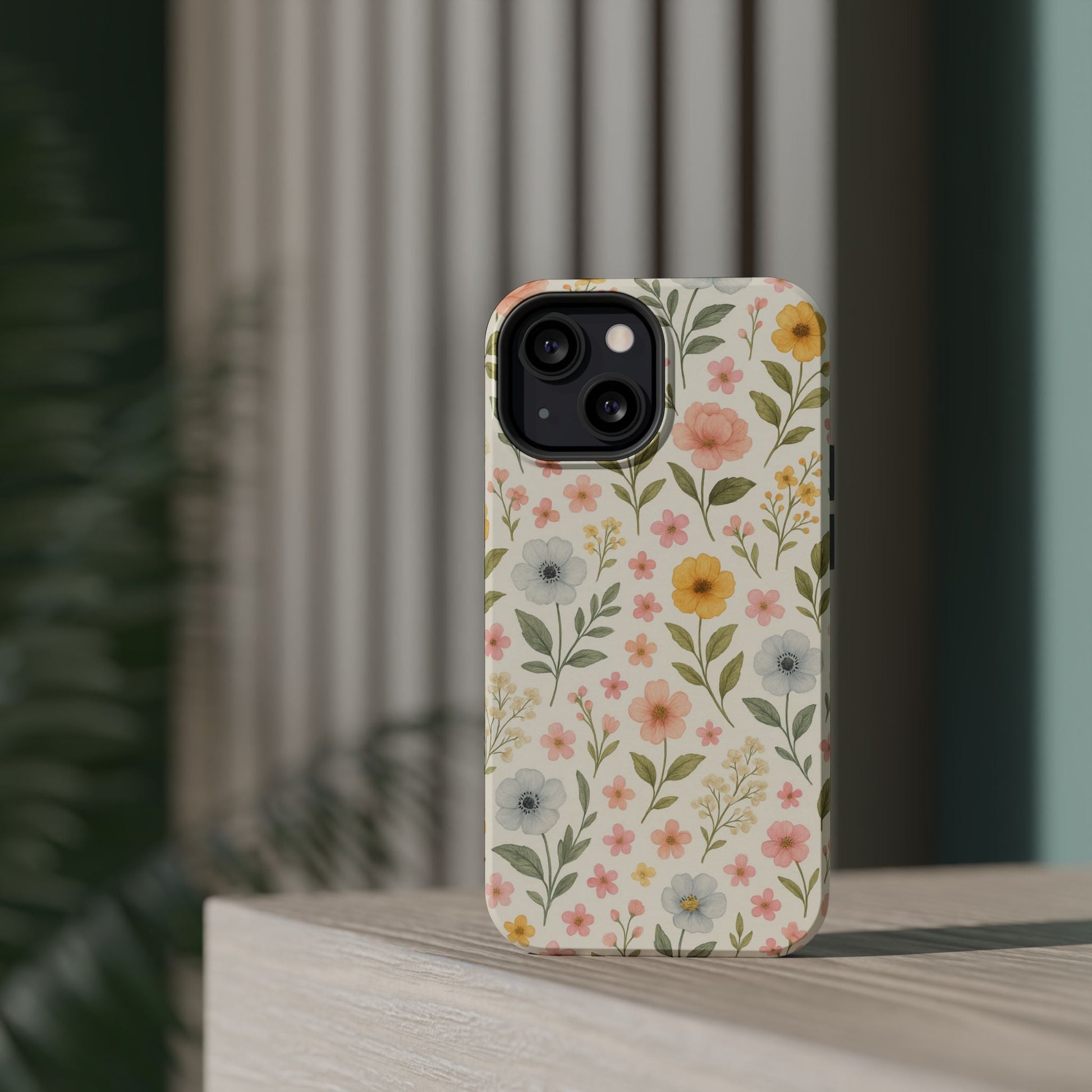 Floral Garden Impact iPhone Case with MagSafe compatibility  Shamo's