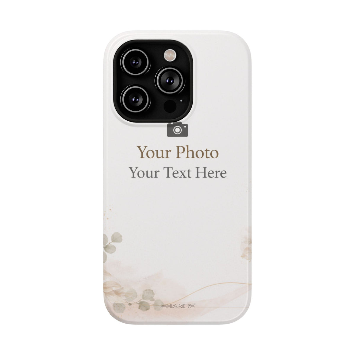 Personalizable Impact-Resistant Phone Case — Add Photo & Text