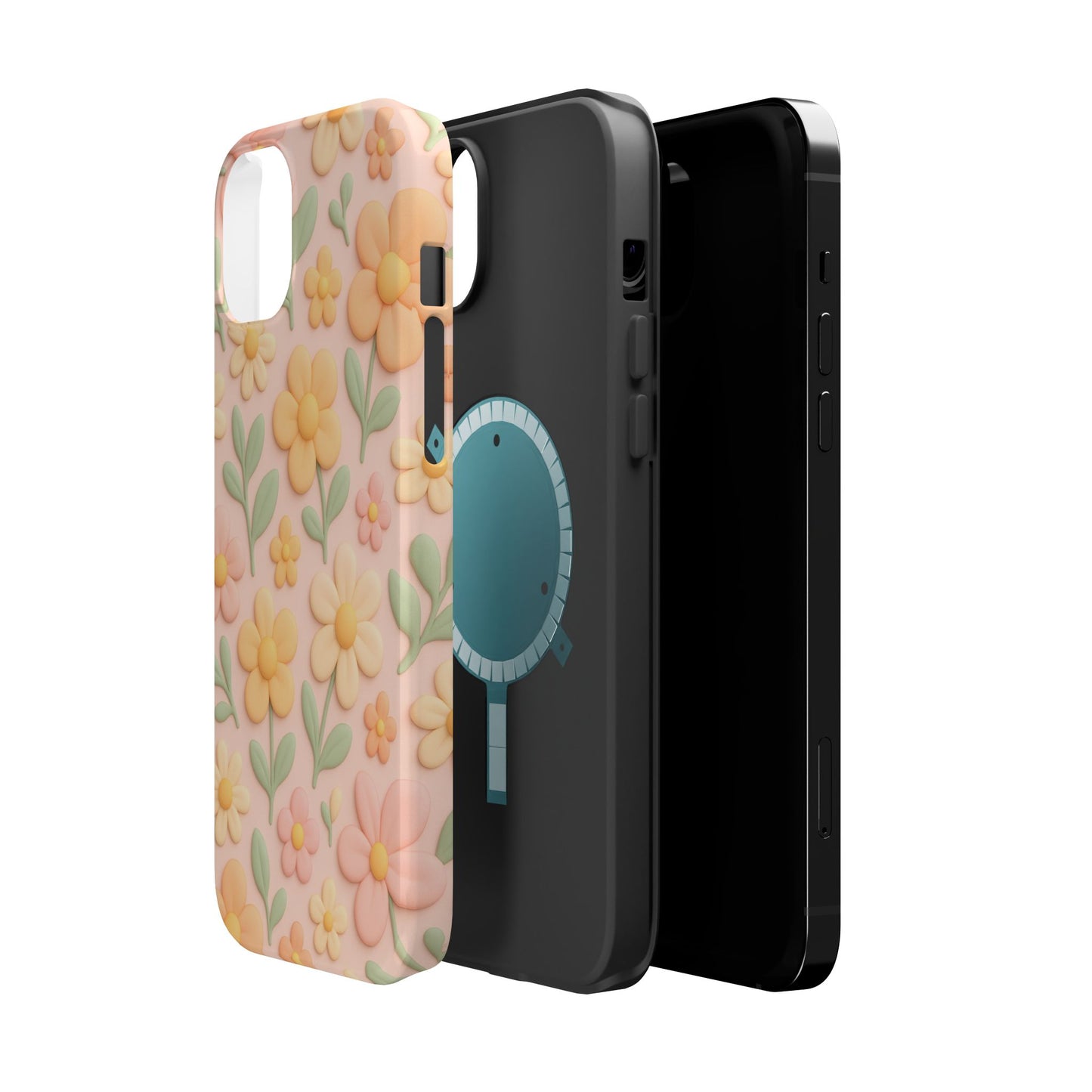 Vintage Floral 3D iPhone Case | MagSafe Compatible