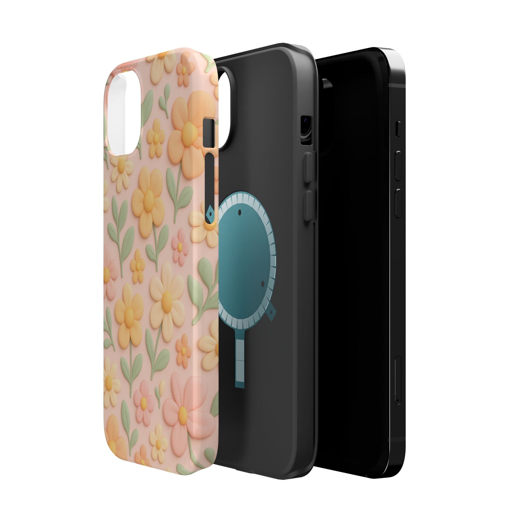 Vintage Floral 3D iPhone Case | MagSafe Compatible - Shamo's