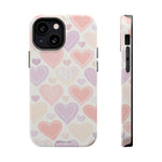Pastel Heart Love MagSafe Impact-Resistant iPhone Case