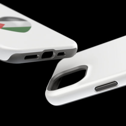 MagSafe Tough Cases with Palestinian flag in heart shape