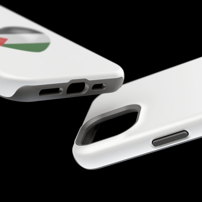 MagSafe Tough Cases with Palestinian flag in heart shape
