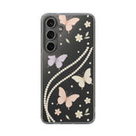 Butterfly Pearl Impact-Resistant Clear iPhone Case - Shamo's