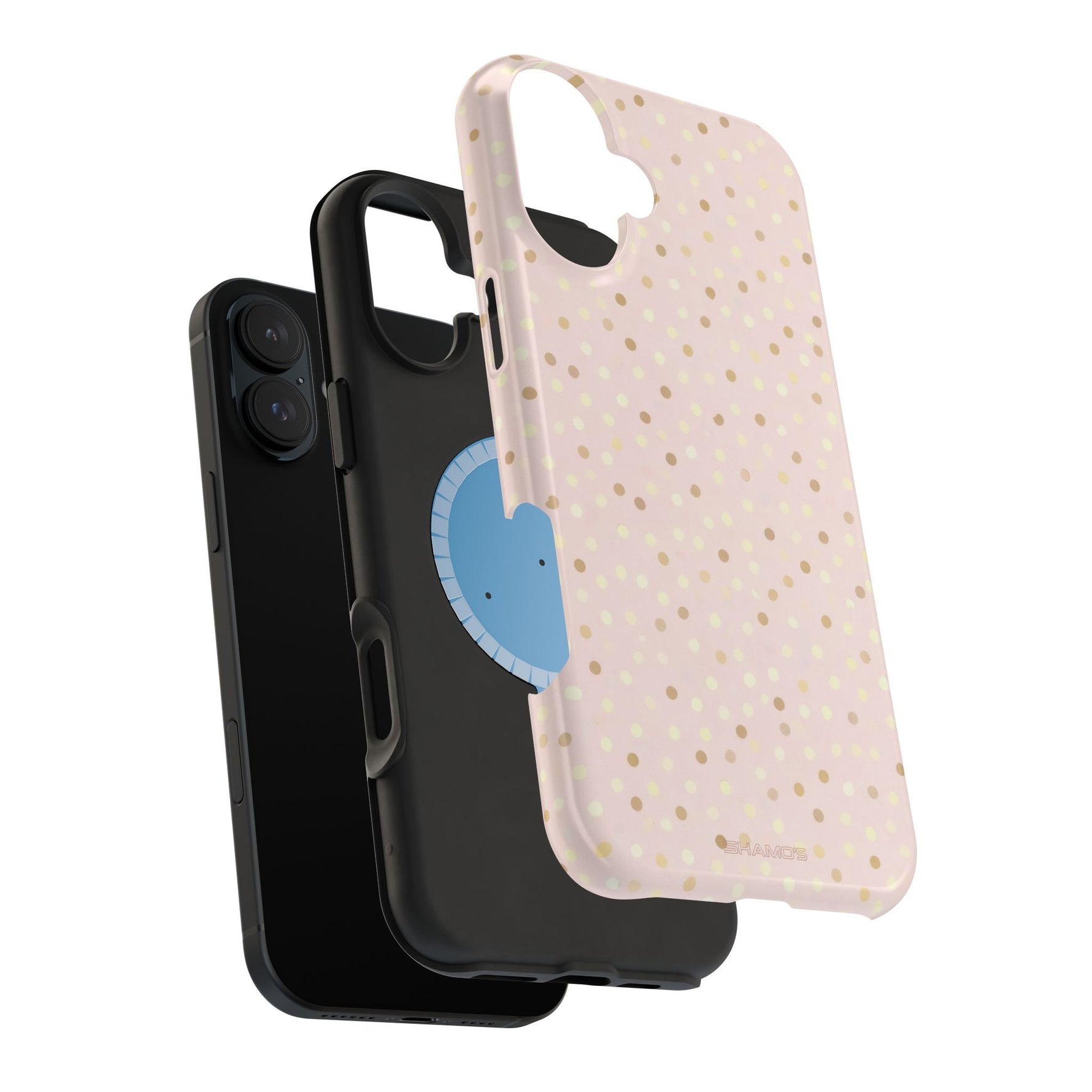 Sparkle Polka Dot Magnetic MagSafe Compatible Impact Phone Case