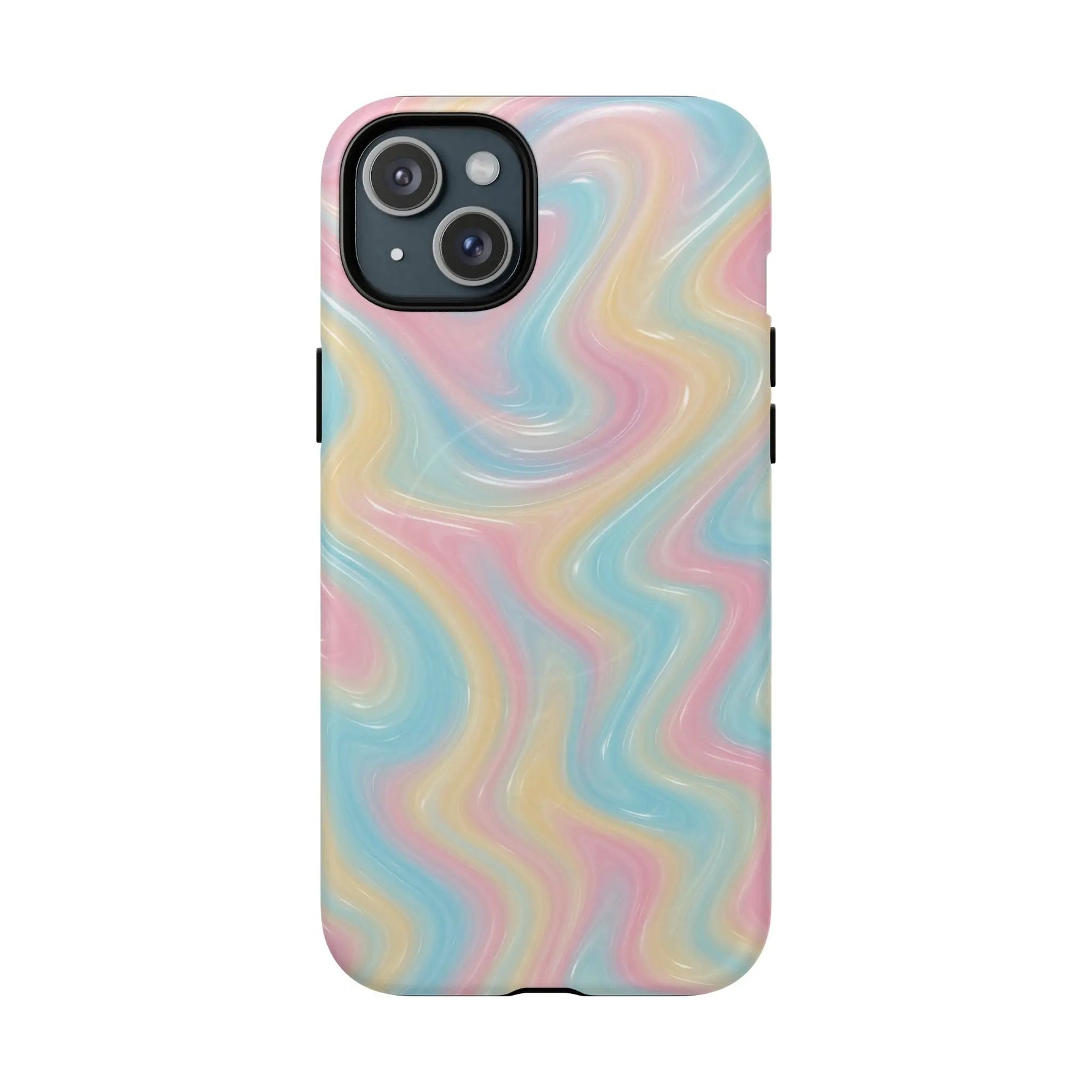 Rainbow Marble Swirl iPhone Case with MagSafe - Shamo's