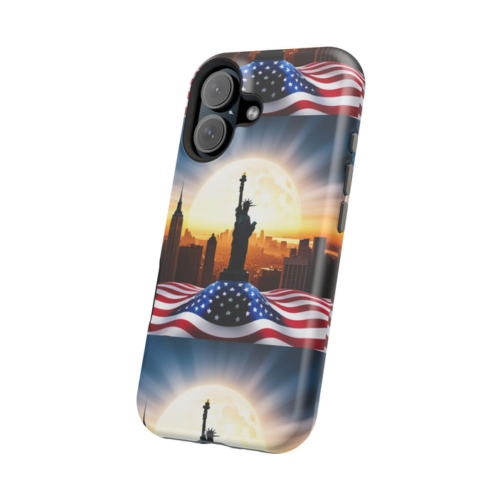 MagSafe American Flag Tough Phone Case: Show Your Patriotism in Style