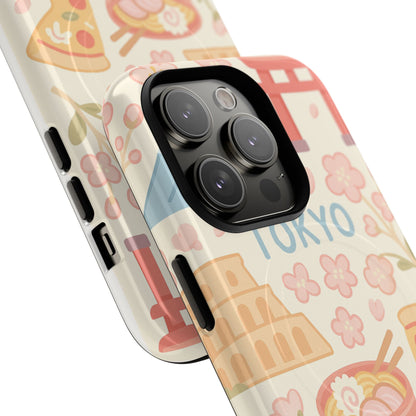 Tokyo Travel iPhone Case - Cute Japan Design | MagSafe