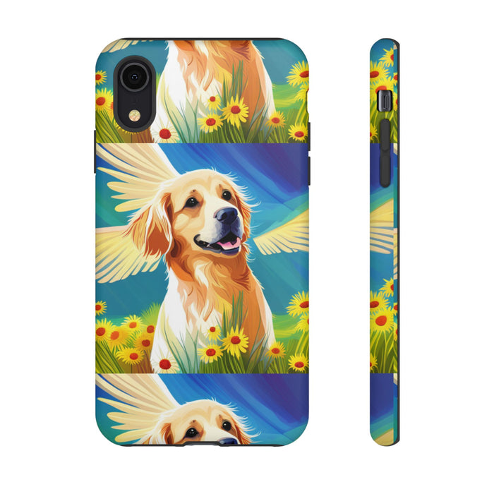 Tough Cases Golden Retriever with Wings Phone case