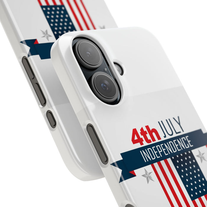 Slim Phone Cases with 4th of July writitng