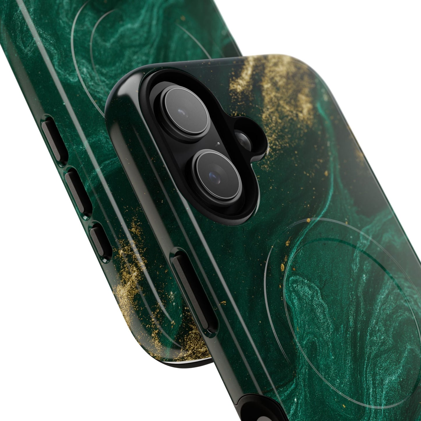 Emerald Marble with Gold Veins iPhone Case | with MagSafe  Shamo's