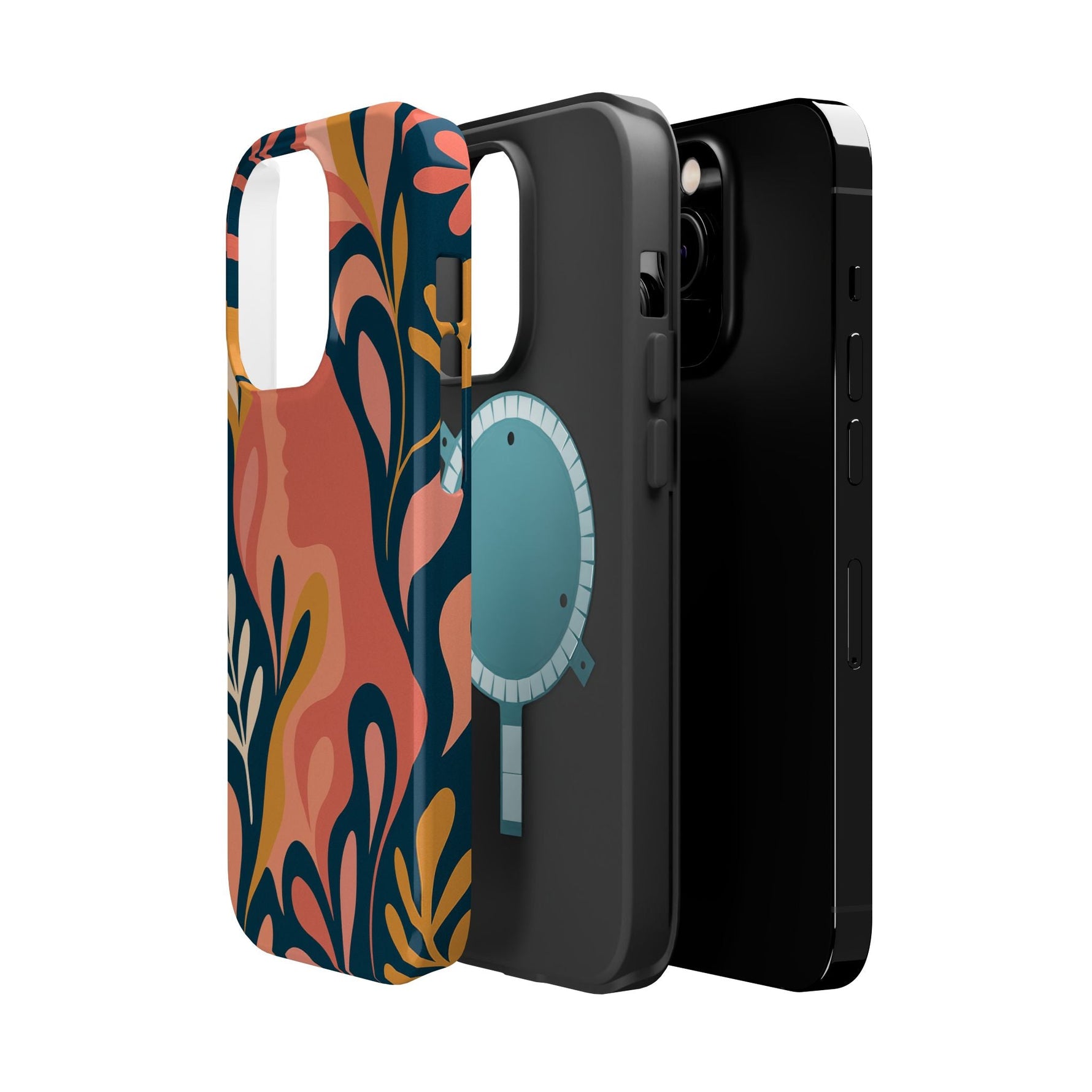 Floral Feminine Abstract MagSafe Impact-Resistant iPhone Case  Shamo's