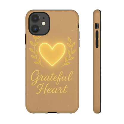 Grateful Heart iPhone Case — Warm Neon Heart - Shamo's