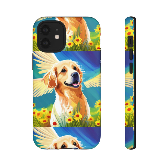 Tough Cases Golden Retriever with Wings Phone case