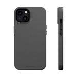 Charcoal Ink Black Solid Color Impact-Resistant iPhone Case | Slim Shockproof Magsafe-Compatible