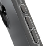Charcoal Ink Black Solid Color Impact-Resistant iPhone Case | Slim Shockproof Magsafe-Compatible