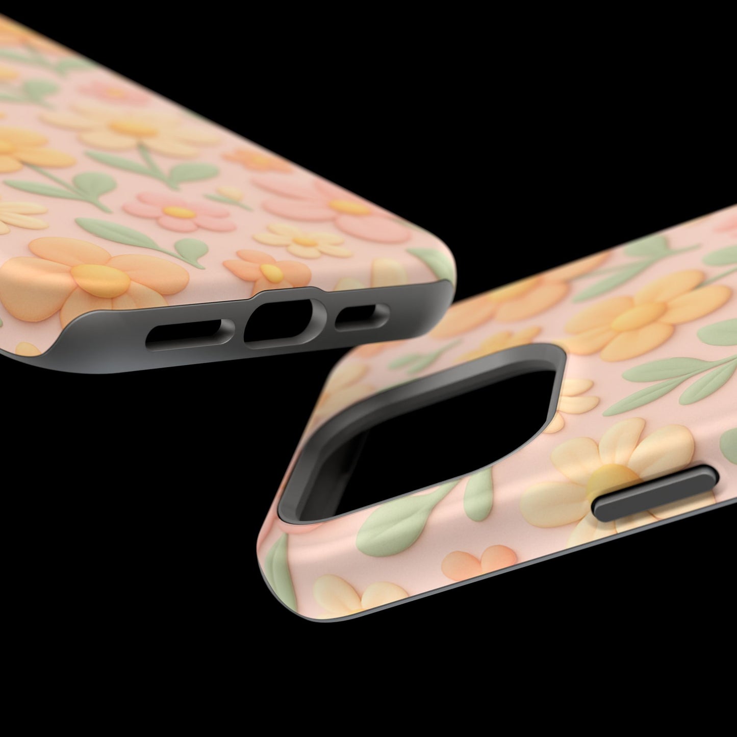 Vintage Floral 3D iPhone Case | MagSafe Compatible