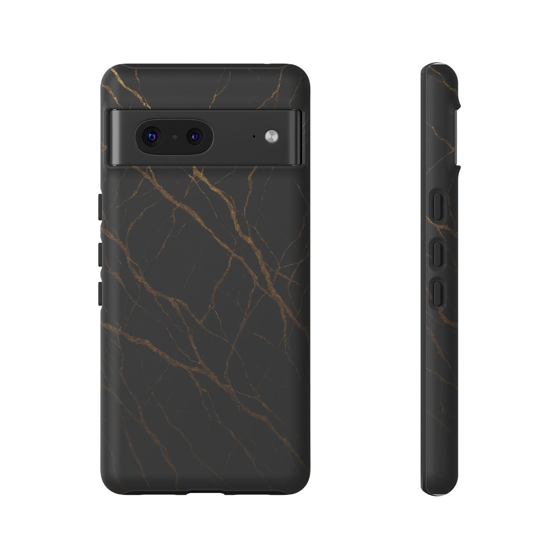 Black Marble Tough iPhone Case - Shamo's