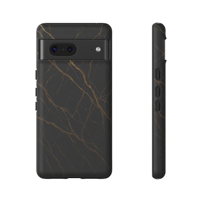 Black Marble Tough iPhone Case - Shamo's