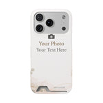 Funda para teléfono personalizable con tarjetero | Añade tu propia foto y texto