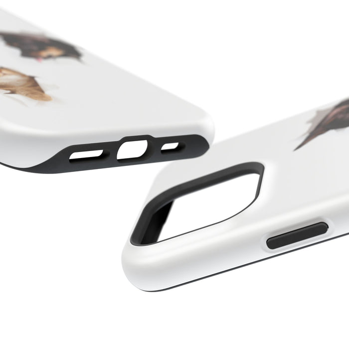 Impact-Resistant Cases with a cat and a dog