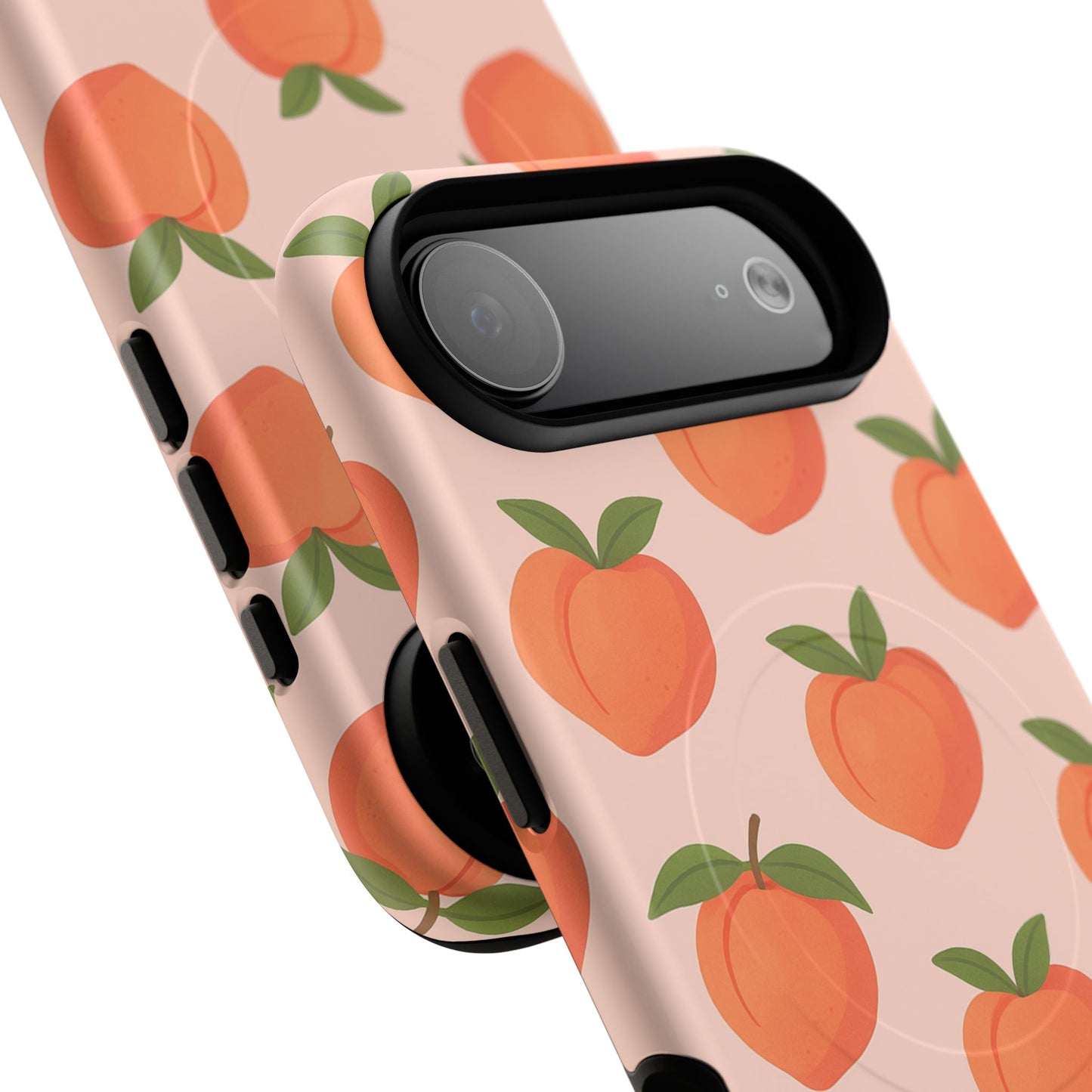 Peach Pattern Fruit Case for iPhone | MagSafe Compatible