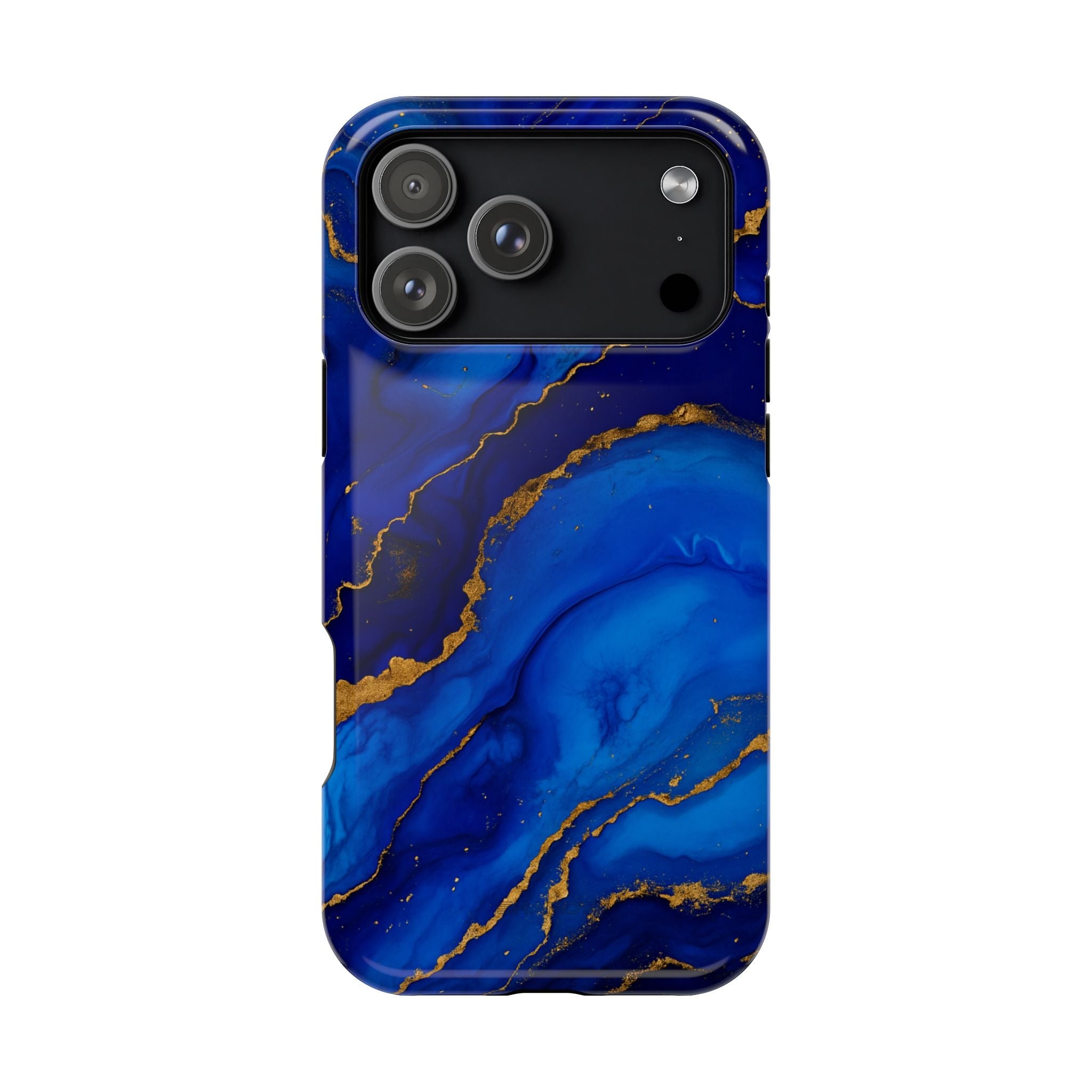 Blue Gold Marble Phone Case  Shamo's iPhone 17 Pro Max / Glossy / Without gift packagin #iphone-17-pro-max